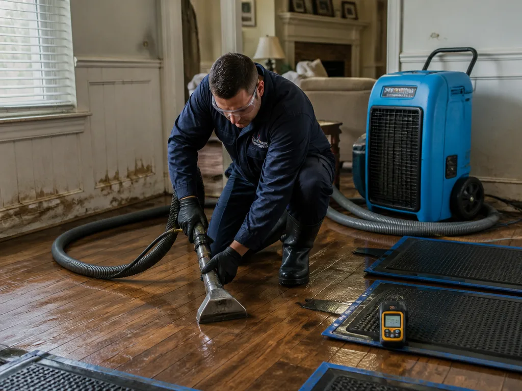 Hardwood Floor Drying