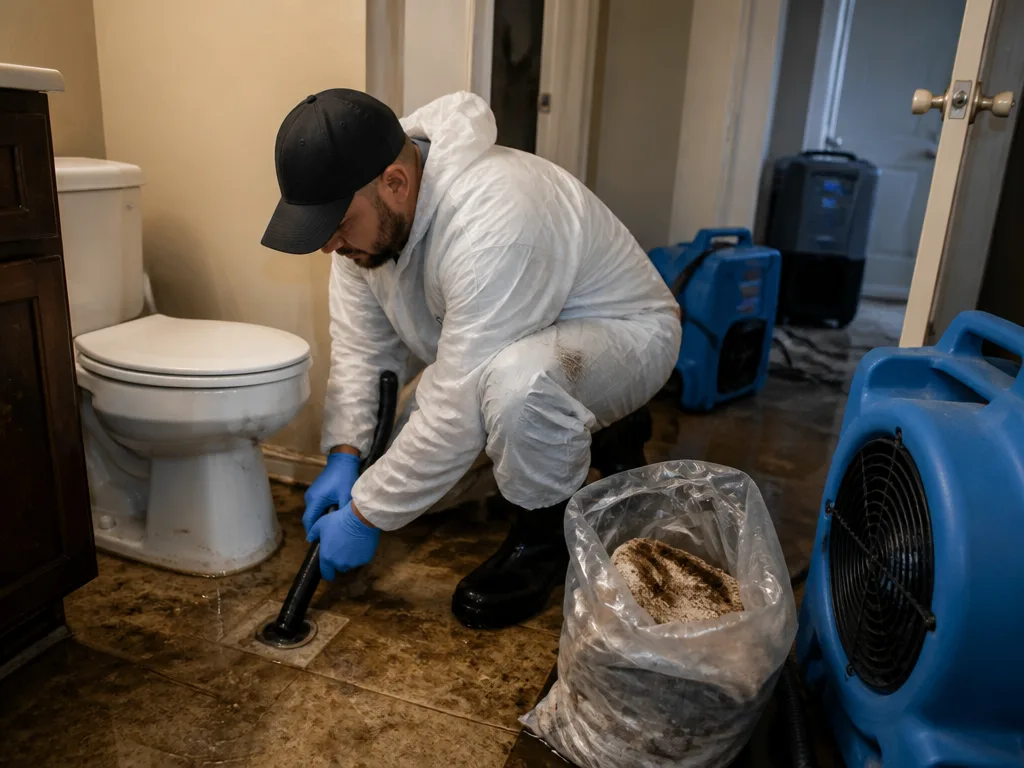 Toilet Overflow Cleanup